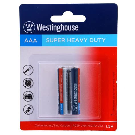 Westinghouse Super Heavy Duty Aaa Battery V Pieces Pack R P Bp V