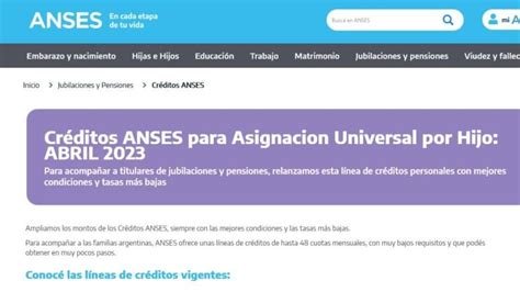 Anses Préstamos Abril 2023 Para Auh Suaf Y Jubilados ¿cómo Sacar Un