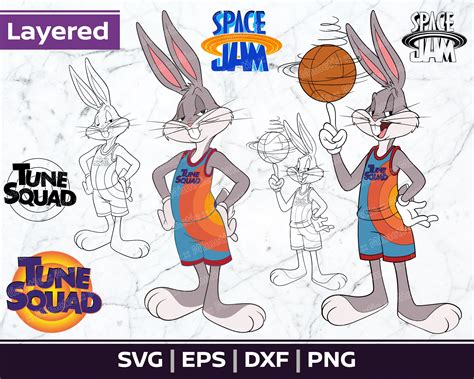 Space Jam 2 Svg Space Jam New Legacy Svg Bugs Bunny Layered Etsy