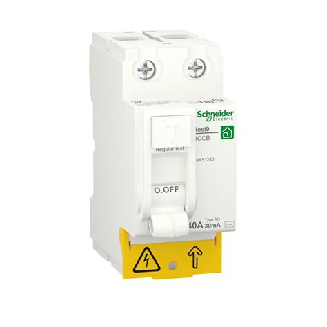 RCCB Resi9 2P 40A 30 MA Type AC Schneider Electric Rehabilitaweb