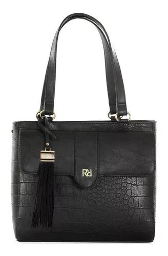 Bolsa Tote Shopper Rafitthy Feminina Preto MercadoLivre