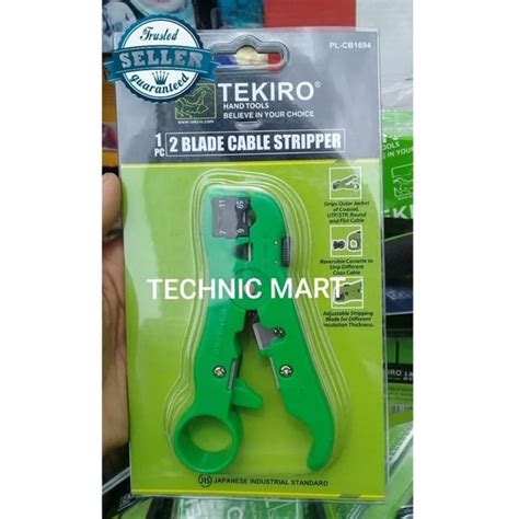 Jual Tekiro Pisau Cutter Pemotong Kupas Kabel 2 Blade Cable Stripper Di