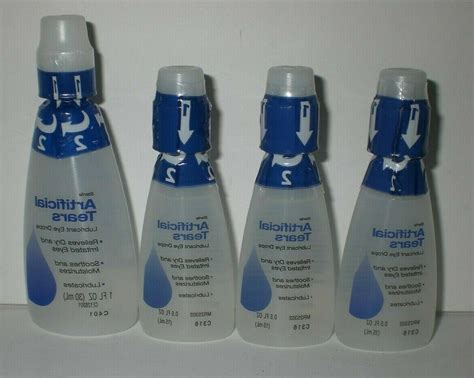 Artificial Tears Sterile Lubricant Eye Drops Dry Redness