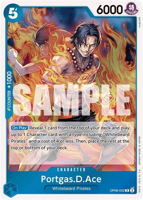 Portgas D Ace Two Legends One Piece Card Game