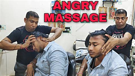 Asim Barber Neck Cracking With Swag Stress Relief Head And Body Massage