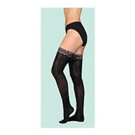 Juzo Naturally Sheer Thigh High Compression Stockings With Silicone Border Size 1 Short Pair