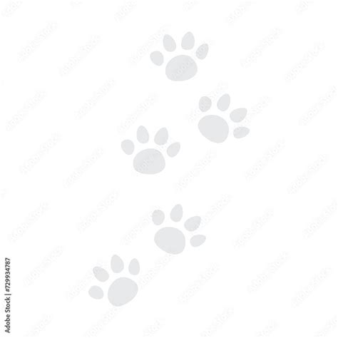 Cute cat paw print. Black, white cutie cat paw black and white colors ...