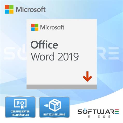 Word 2019 ↪ Software zu günstigen Preisen