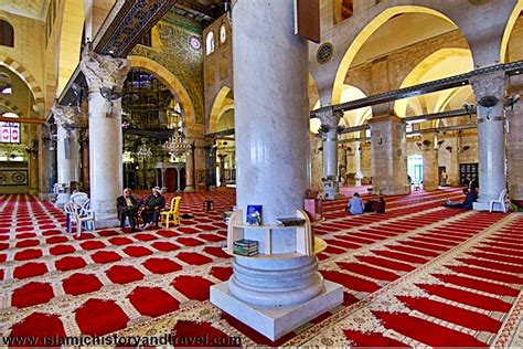 Interior of the al-Aqsa (al Aqsa) Mosque in Jerusalem