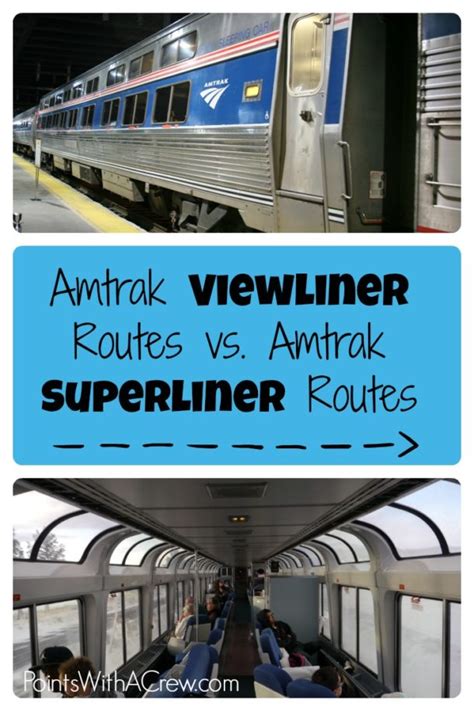 Amtrak Viewliner Routes vs. Amtrak Superliner Routes - Points with a Crew