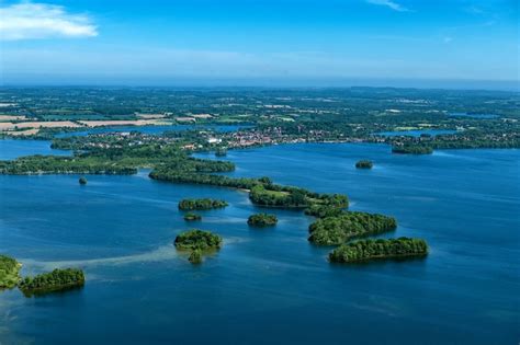 Luftbild Plön See Insel Prinzeninsel auf dem Großen Plöner See in