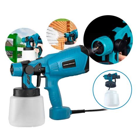 Melhor Pistola De Pintura Eletrica - Pistola de Pintura Elétrica 220V Pulverizadora Profissional 1000ml ...