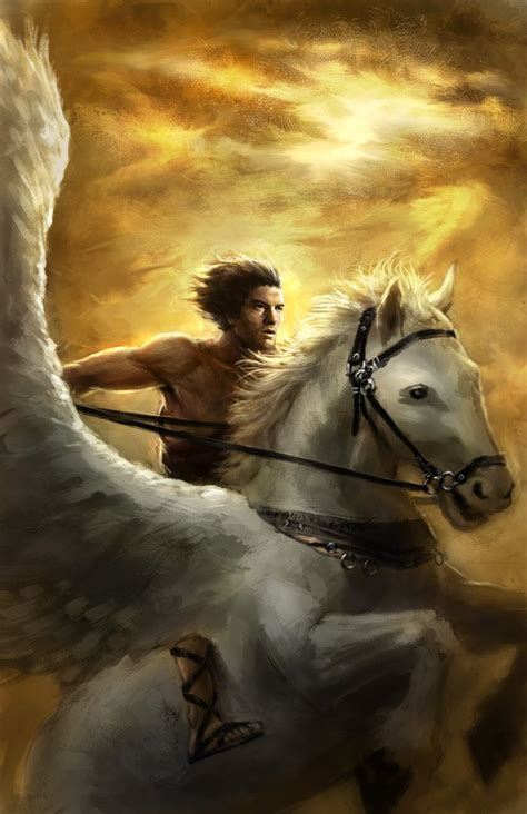 Perseus on Pegasus by idrawgirls | Mythical creatures, Mythological ...