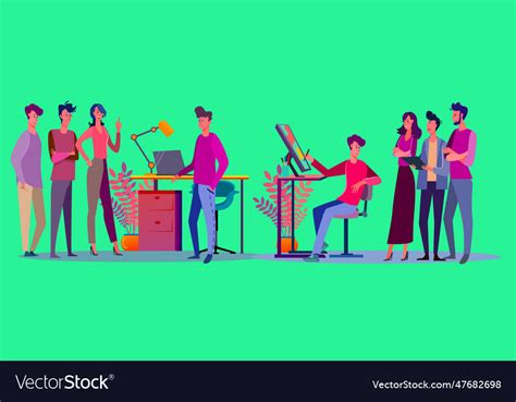 Corporate meeting set Royalty Free Vector Image