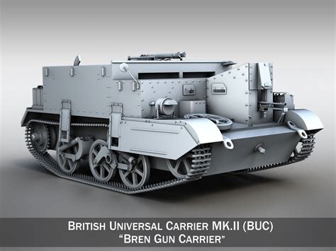 Universal Carrier MK2 - Bren Gun Carrier 3D | CGTrader