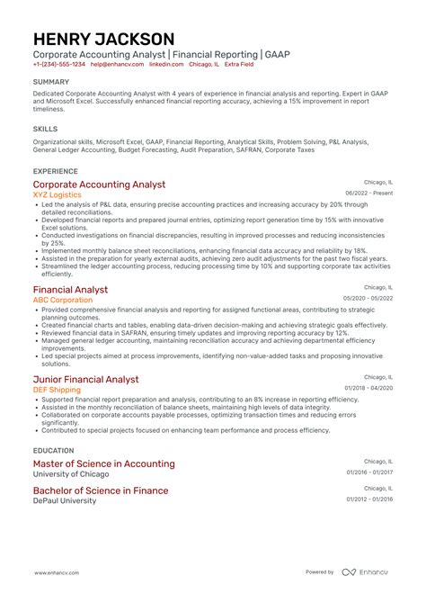 Accounting Analyst Resume Examples Guide For