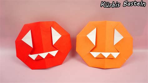 Halloween Deko Aus Papier K Rbis Aus Papier Basteln Basteln Mit