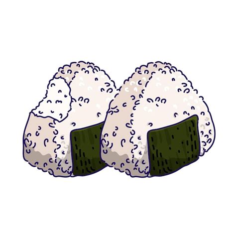 Premium Vector Japanese Onigiri Vector Illustration