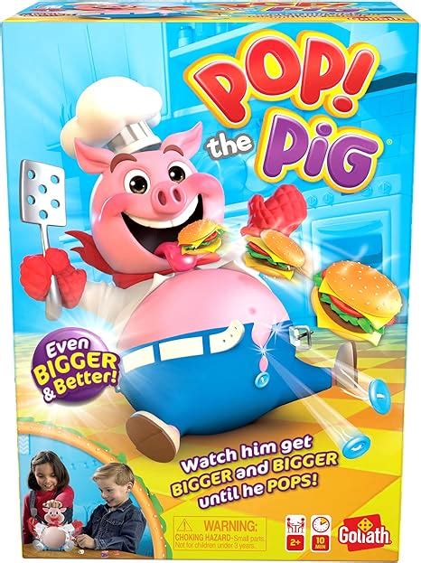 Amazon.com: Goliath Pop The Pig - Bigger & Better - Belly-Busting Fun ...