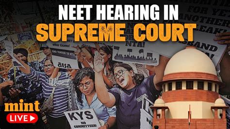 LIVE NEET Hearing In Supreme Court CJI S Tough Questions To Testing