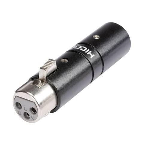 Hicon Hi X X Fm Adapter Xlr Female To Xlr Male Audiophonics