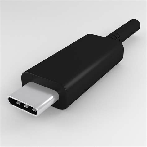 Usb C Connector 3d Model