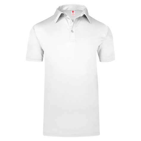 Playera Tipo Polo Para Sublimar Micro Pique Blanco Y Negro