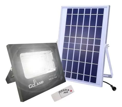 Reflector Lampara Led Panel Solar Exterior W Recargable Env O Gratis