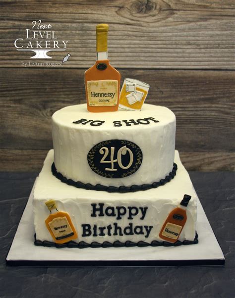 Hennessy Cake Whiskey Bottles 21st Birthday Cakes Beer Cake