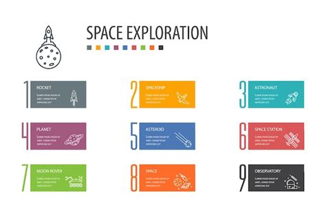 Premium Vector Space Exploration Banner Template Cover Layout And