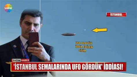 İstanbul semalarında UFO gördük iddiası YouTube