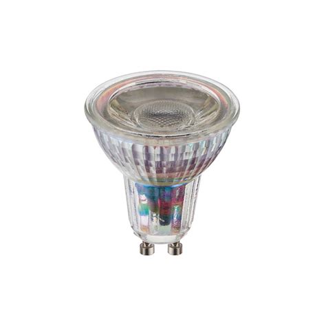 Gu10 Glass Led 5 5w 470lm 85lm W 4000k 38 Beam Angle Dimmable