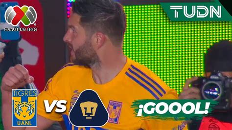 ¡el De Siempre Otro De Gignac A Pumas Tigres 3 1 Pumas Liga Mx Cl2023 J6 Tudn Youtube