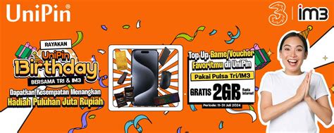 UniPin Dapatkan Kado Spesial 2GB Hanya Dengan Top Up Game Voucher