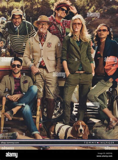 poster advertising Tommy Hilfiger fashion house in paper magazine from ...