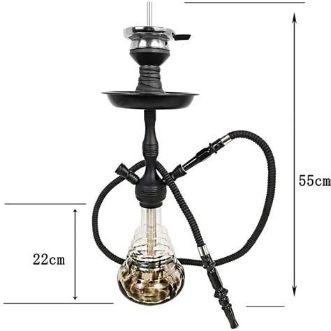 Chicha Narguilé Chicha Kit Complet De 55 Cm Kit Shisha En Aluminium