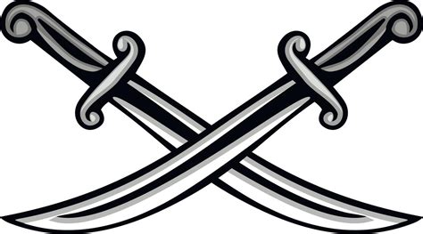 Heraldic Crossed Swords 12304938 Vector Art At Vecteezy