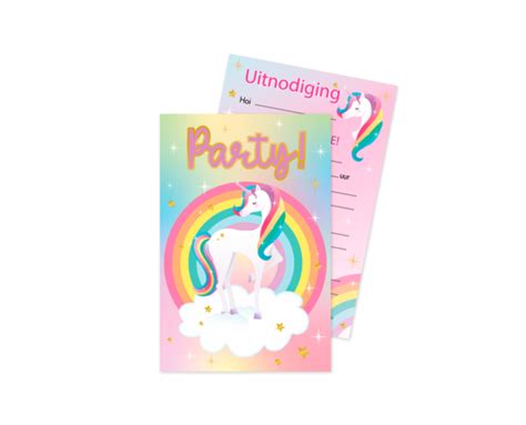 Biglietti D Invito Unicorno Partywinkel