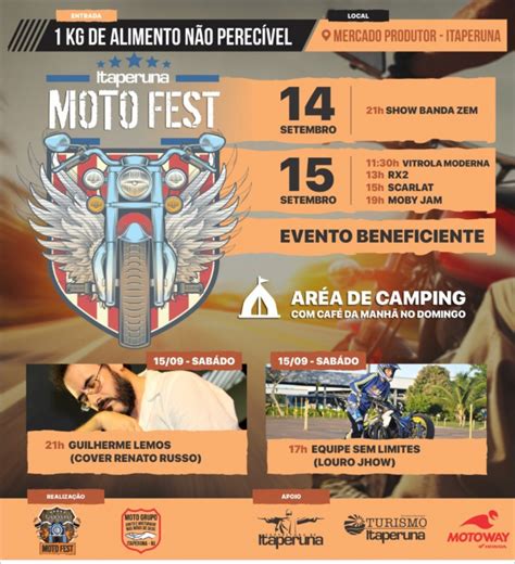 Itaperuna Moto Fest Mototour Seu Portal Em Duas Rodas Motos