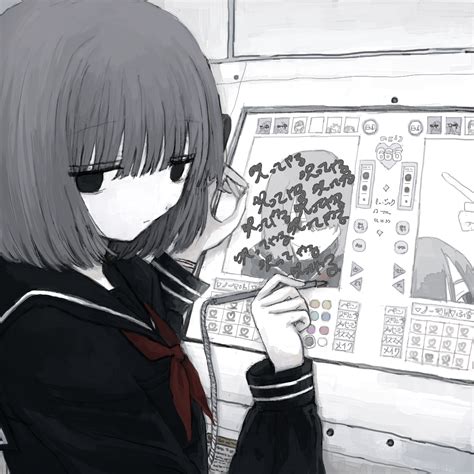 Safebooru 1girl Bangs Black Eyes Black Sailor Collar Black Serafuku