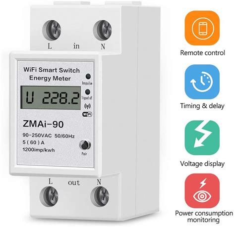 Wattm Tre Num Rique Monophas Intelligent Tuya Smart Wi Fi Compteur D