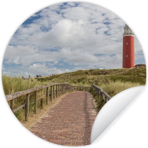 Wallcircle Muurstickers Behangcirkel Pad Naar De Vuurtoren In De