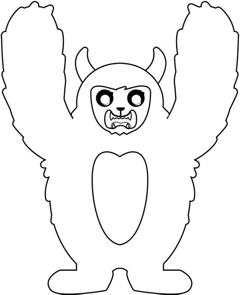 Yeti Printable Template Free Printable Papercraft Templates