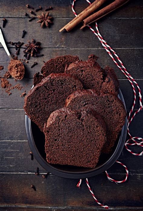 Polish Spiced Honey Cake for Christmas Stock Photo - Image of dark ...