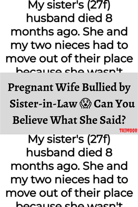 Pregnant Wife Bullied By Sister In Law 😱 Can You Believe What She Said