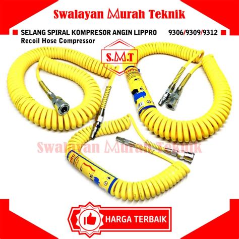 Jual Selang Spiral Kompresor Angin Lippro Meter Recoil Pu