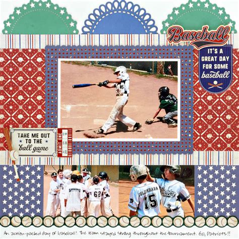 Baseball Scrapbook Memory Scrapbook Scrapbook Pages Baseball Cards