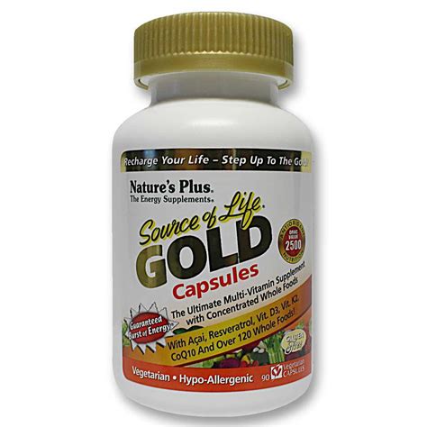 Natures Plus Source Of Life Gold Multivitamin Vegetarian Capsules