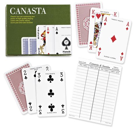 Piatnik Canasta Set Playing Cards Traditional Games