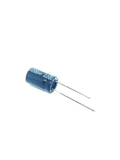 Kit Com 04 PeÇas Capacitor Eletrolitico 2200uf 10v Radial 105º Huang